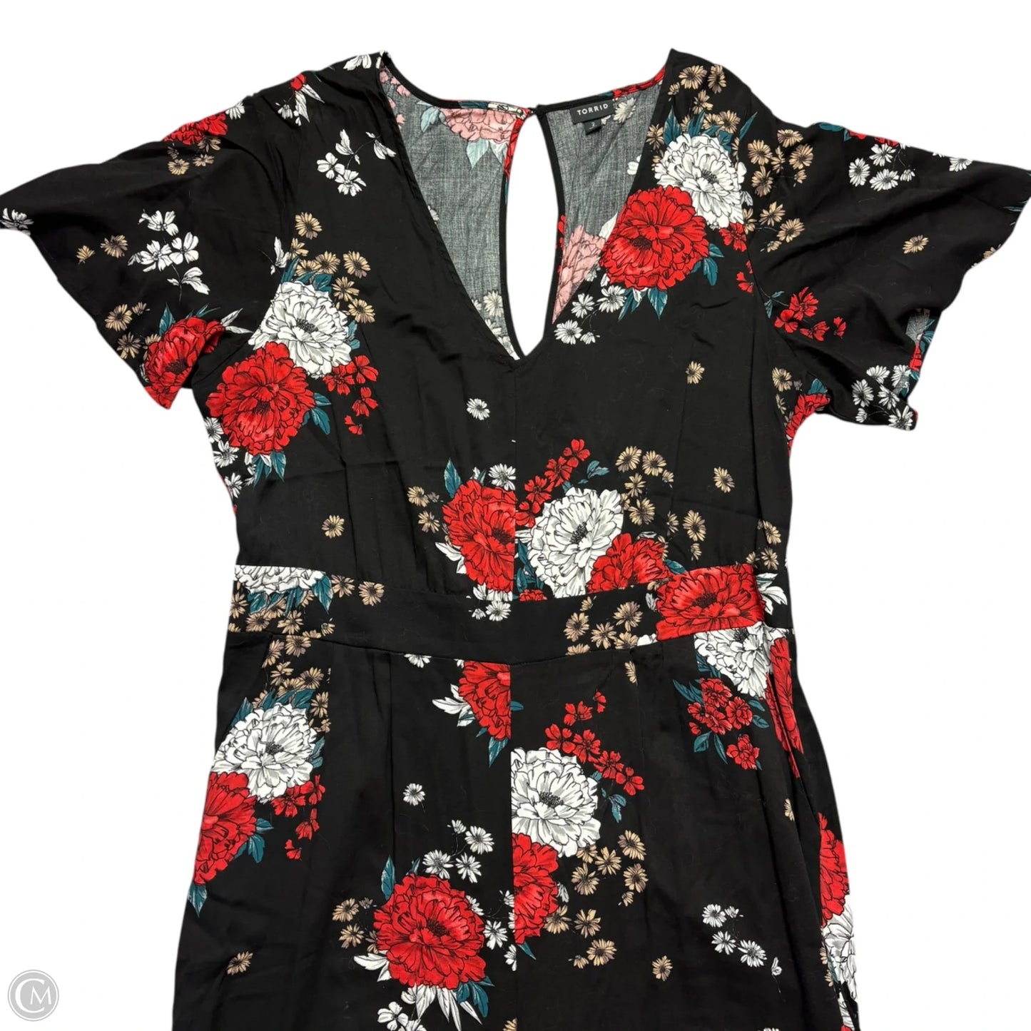 Jumpsuit By Torrid In Black & Red, Size: 2x