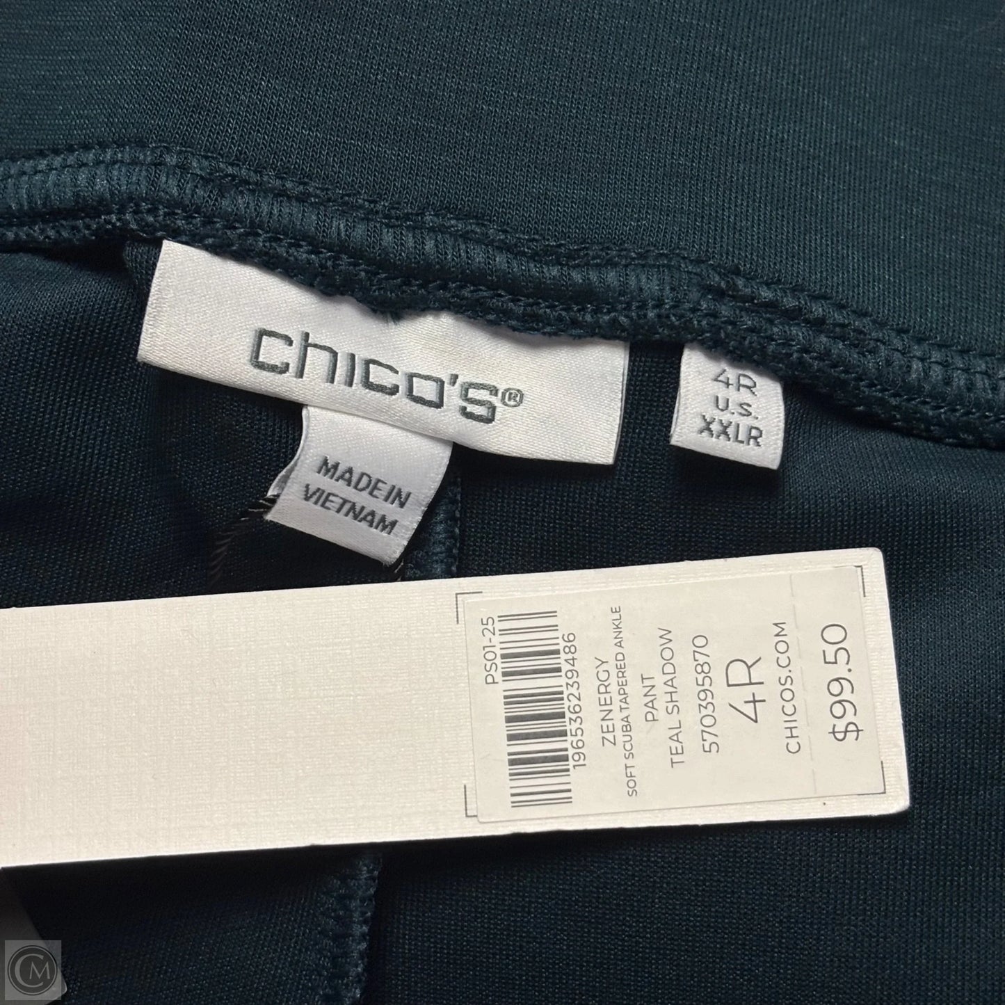 Athletic Pants By Chicos In Blue, Size: Xxl