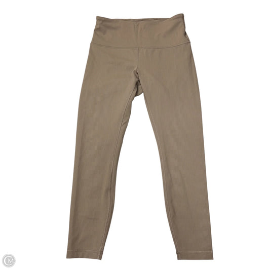 Athletic Leggings By Lululemon In Tan, Size: M