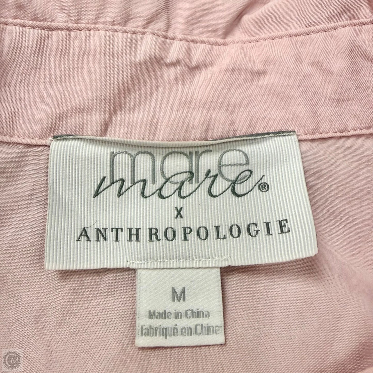 Top Long Sleeve By Anthropologie In Pink, Size: M