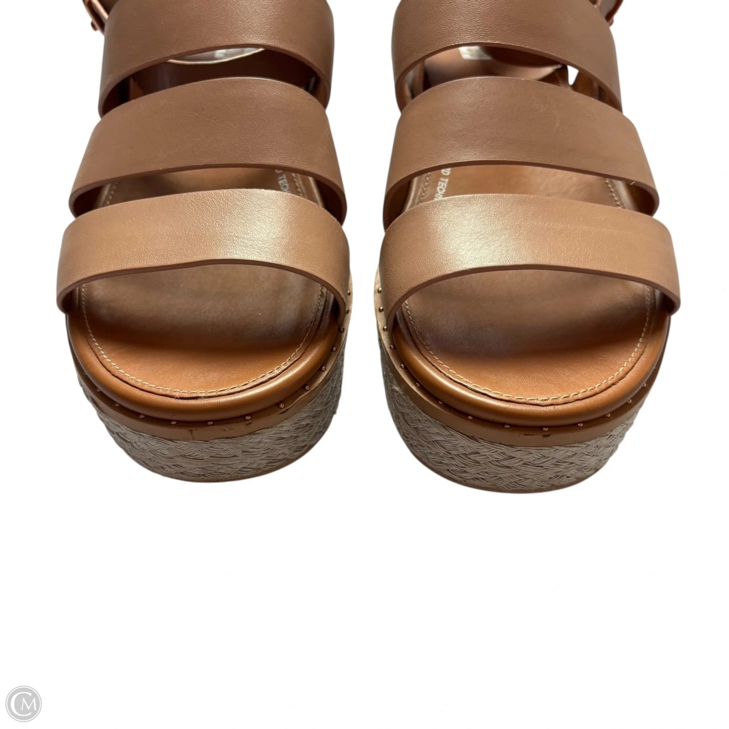 Sandals Heels Platform By Fitflop In Tan, Size: 7