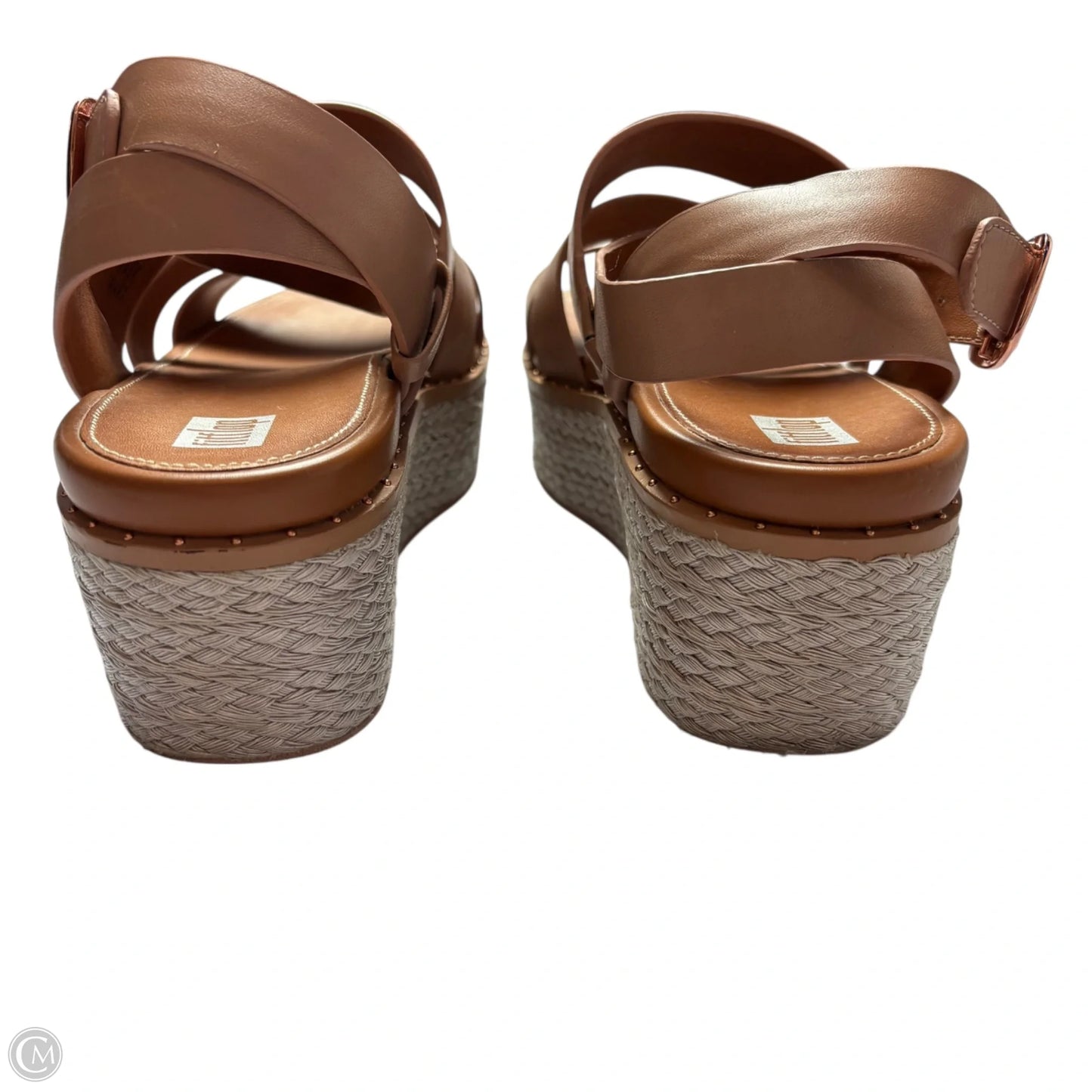 Sandals Heels Platform By Fitflop In Tan, Size: 7