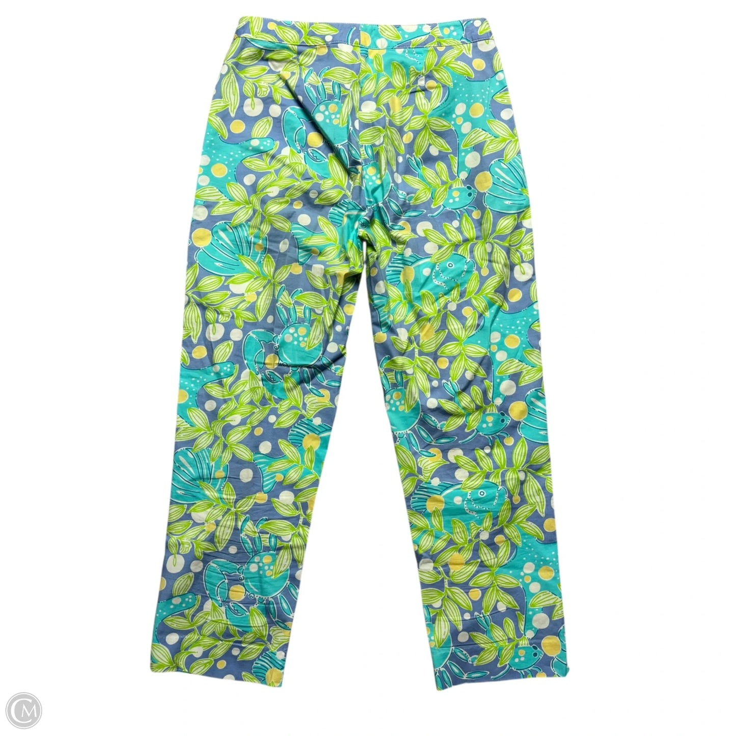 Pants Designer By Lilly Pulitzer In Blue & Green, Size: 0