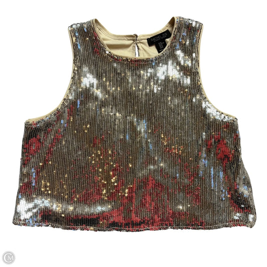 Top Sleeveless By Rachel Zoe In Silver, Size: Xl