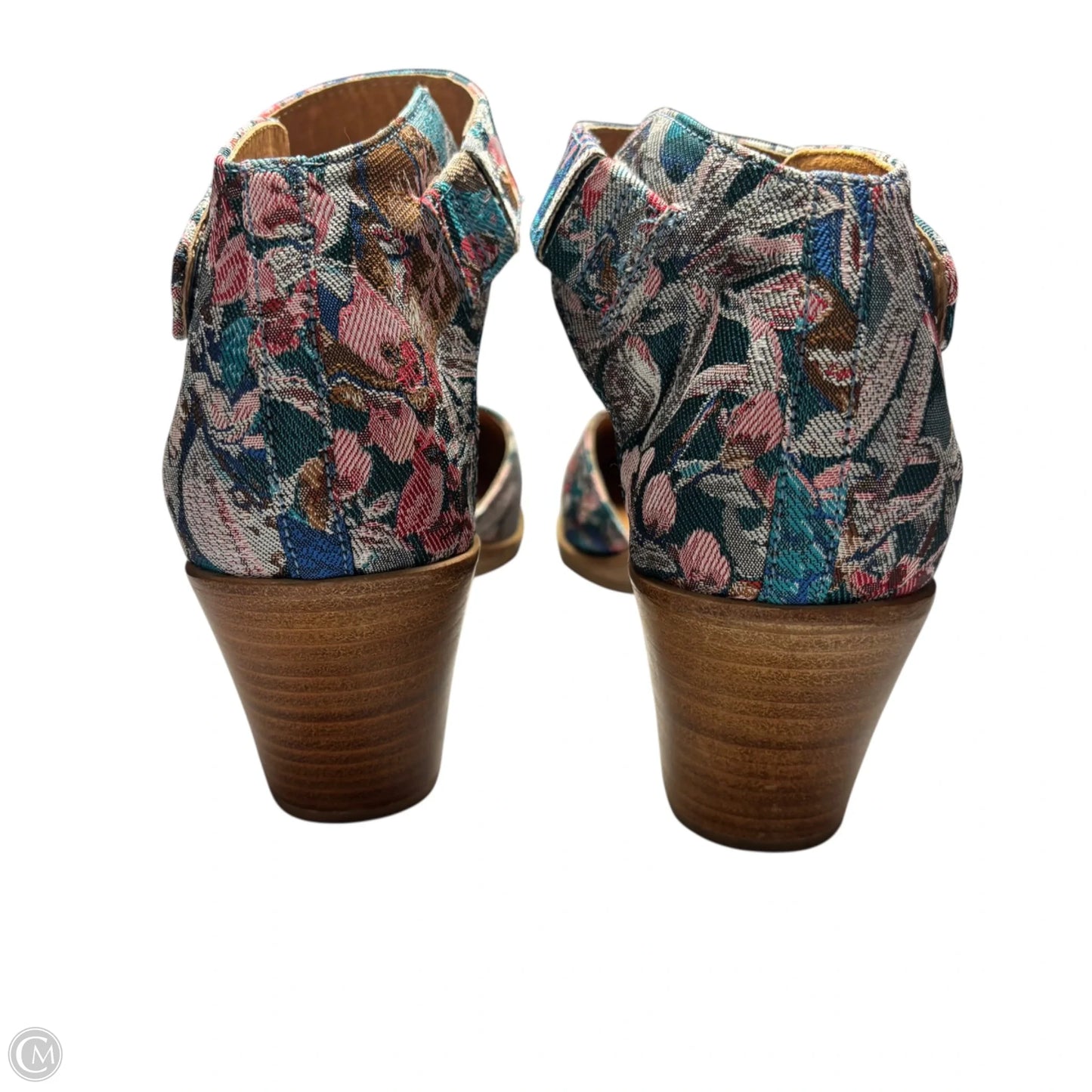 Shoes Heels Block By Gentle Souls In Floral Print, Size: 8
