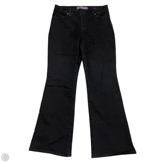 Jeans Flared By Gloria Vanderbilt In Black Denim, Size: 8