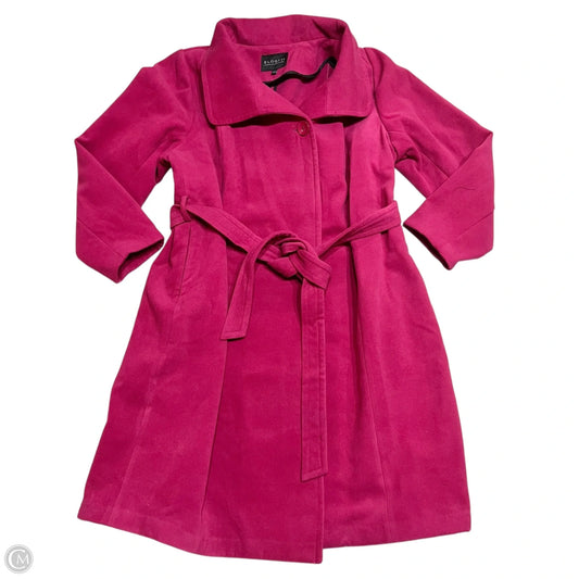 Coat Trench Coat By Elodie In Pink, Size: 3x