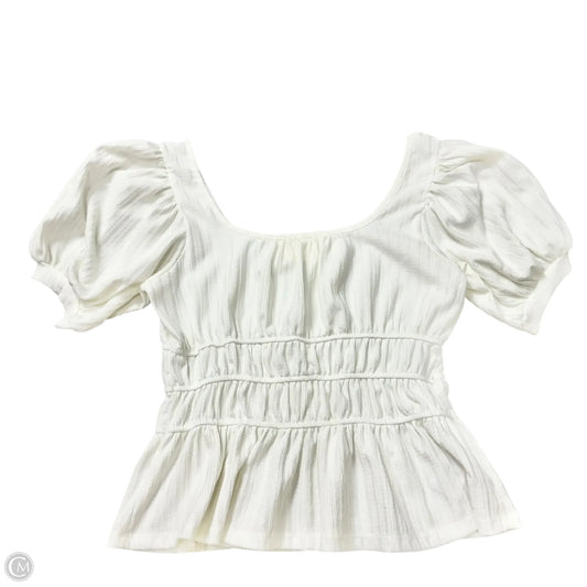 Top Short Sleeve By Maeve In White, Size: M