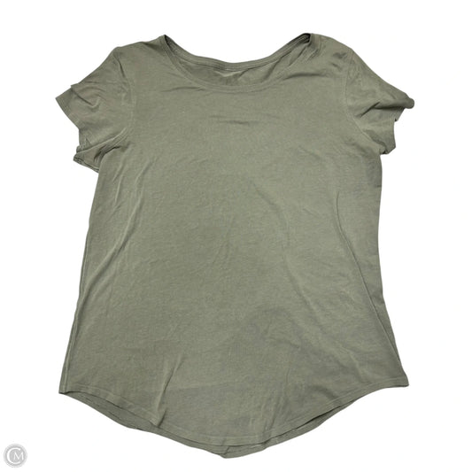 Athletic Top Short Sleeve By Lululemon In Green, Size: S