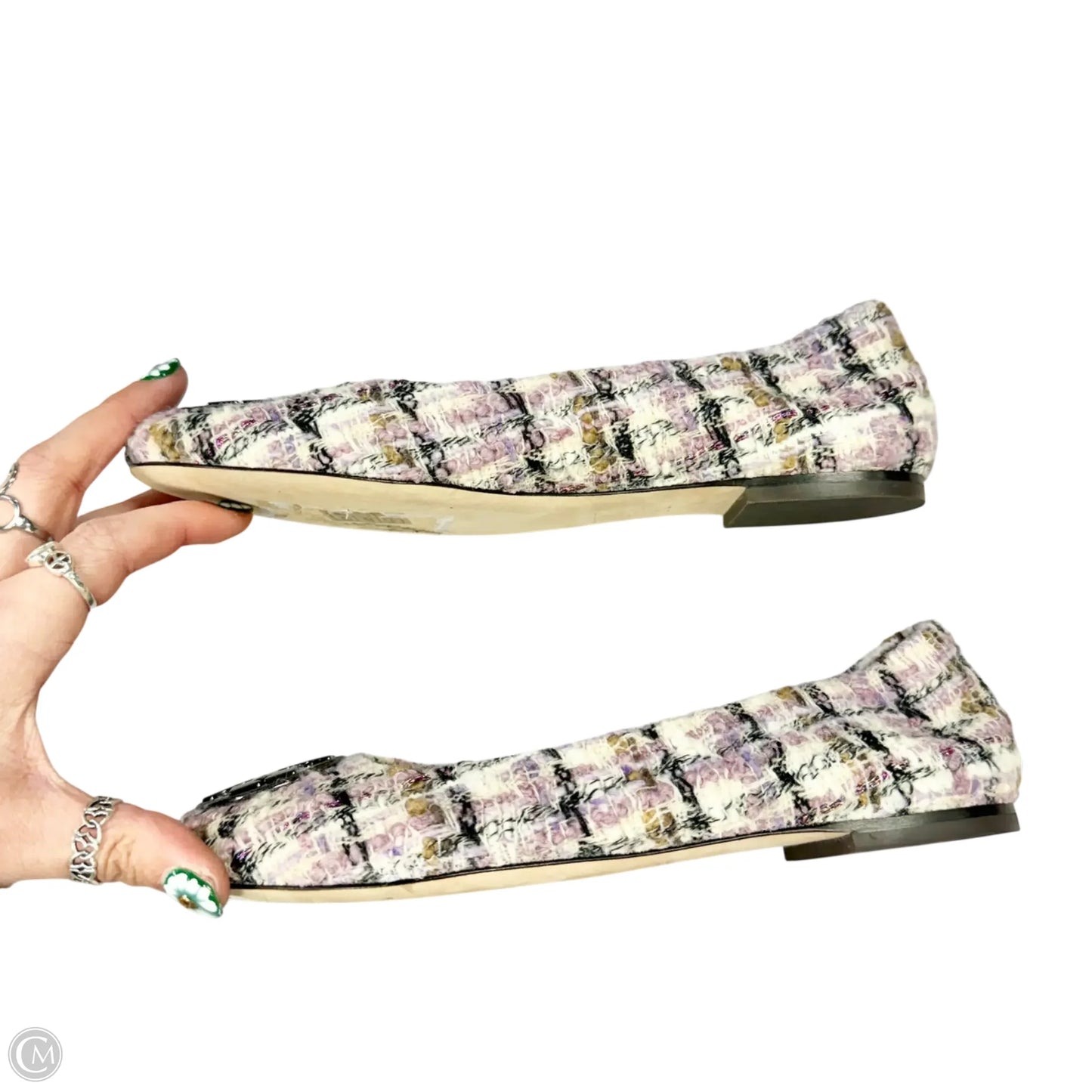 Shoes Designer By Tory Burch In Plaid Pattern, Size: 6