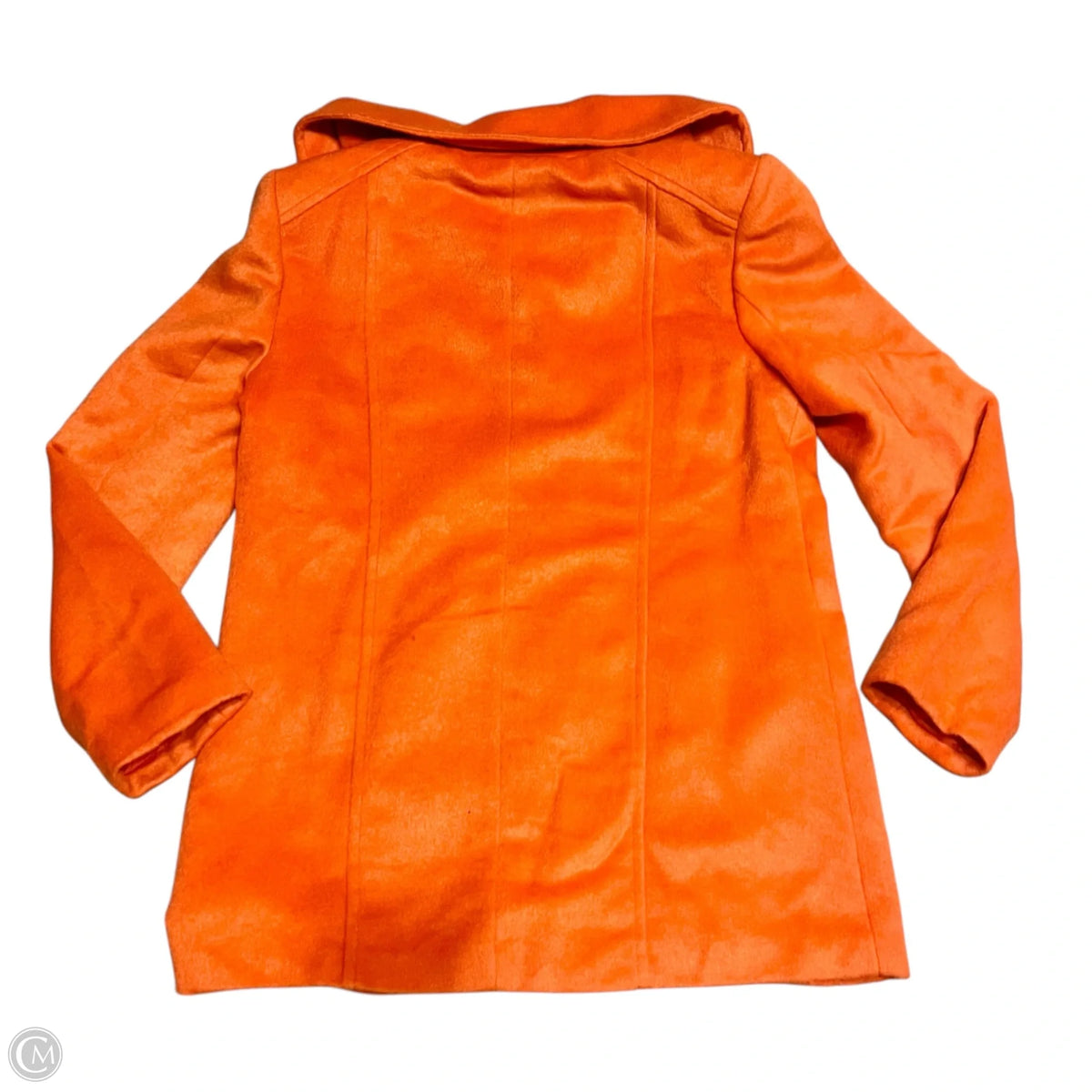 Coat Peacoat By Grace Elements In Orange, Size: L