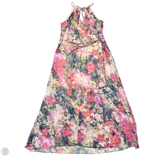 Dress Casual Maxi By Maggy London In Multi-colored, Size: L