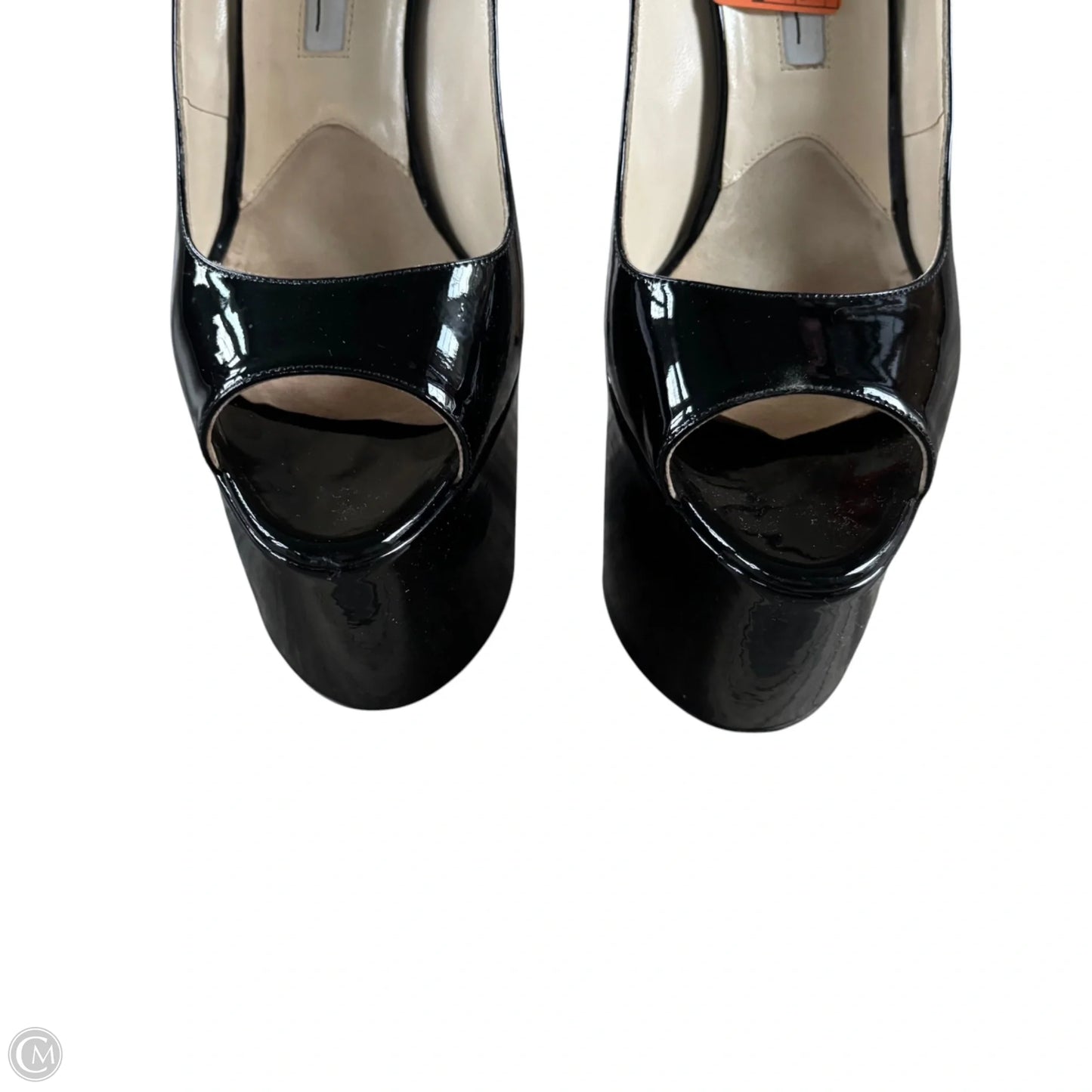 Sandals Heels Stiletto By Brian Atwood In Black, Size: 8.5