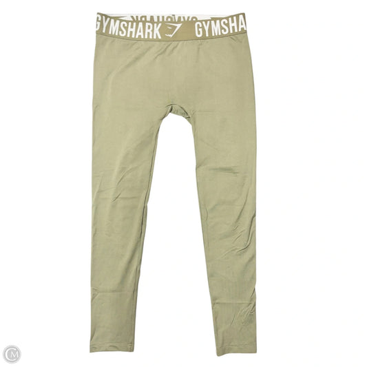 Athletic Leggings By Gym Shark In Green, Size: M