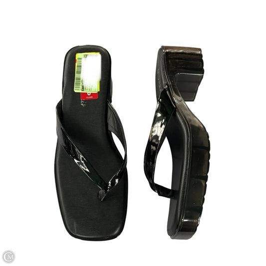 Sandals Heels Block By Wild Pair In Black, Size: 8