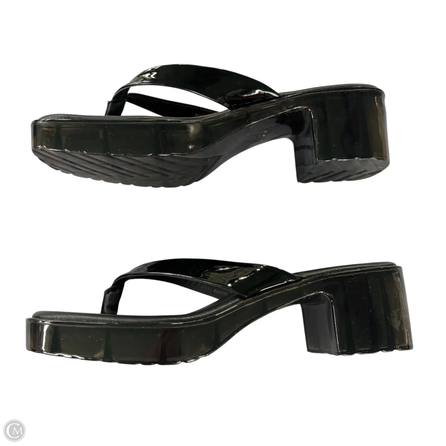 Sandals Heels Block By Wild Pair In Black, Size: 8