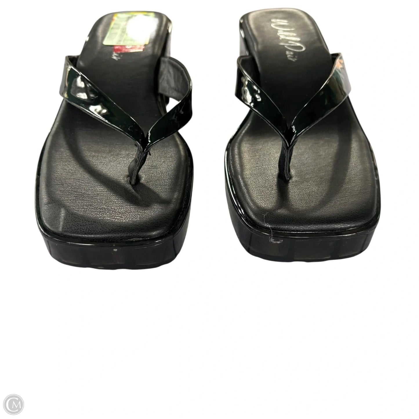 Sandals Heels Block By Wild Pair In Black, Size: 8