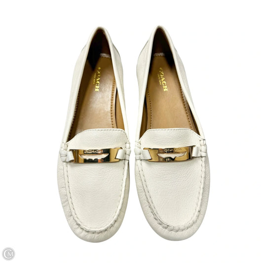 Shoes Designer By Coach In White, Size: 7.5