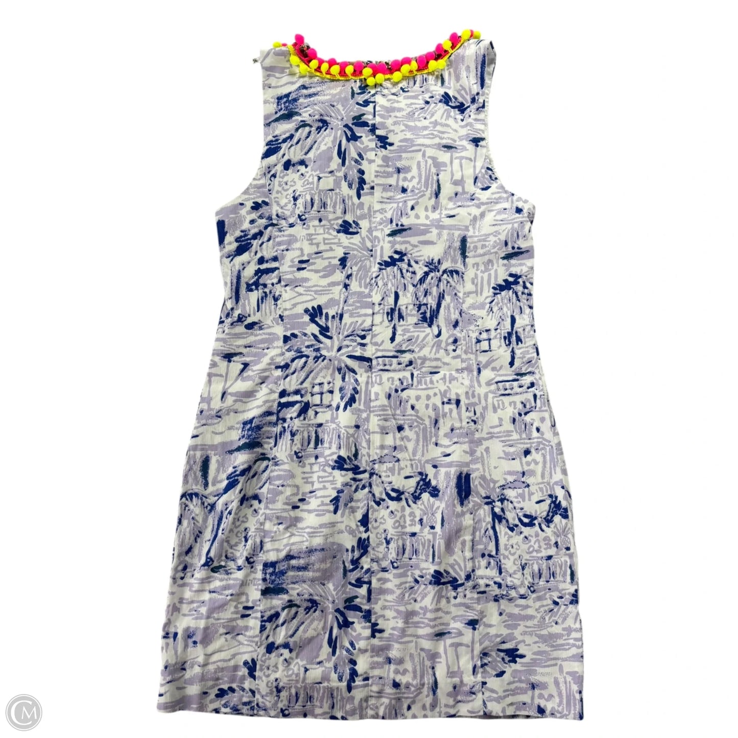 Dress Designer By Lilly Pulitzer In Purple & White, Size: 8