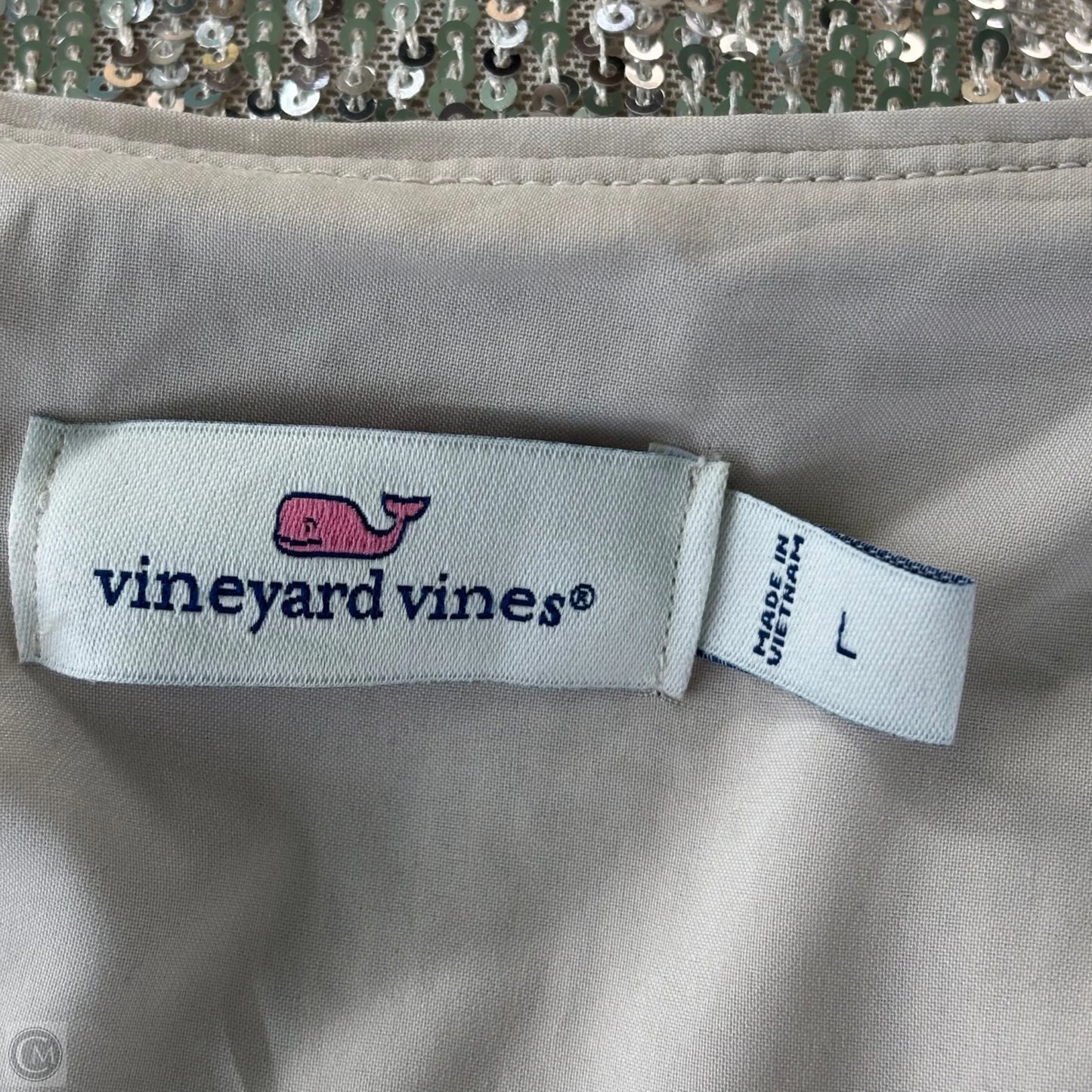 Dress Casual Midi By Vineyard Vines In Animal Print, Size: L