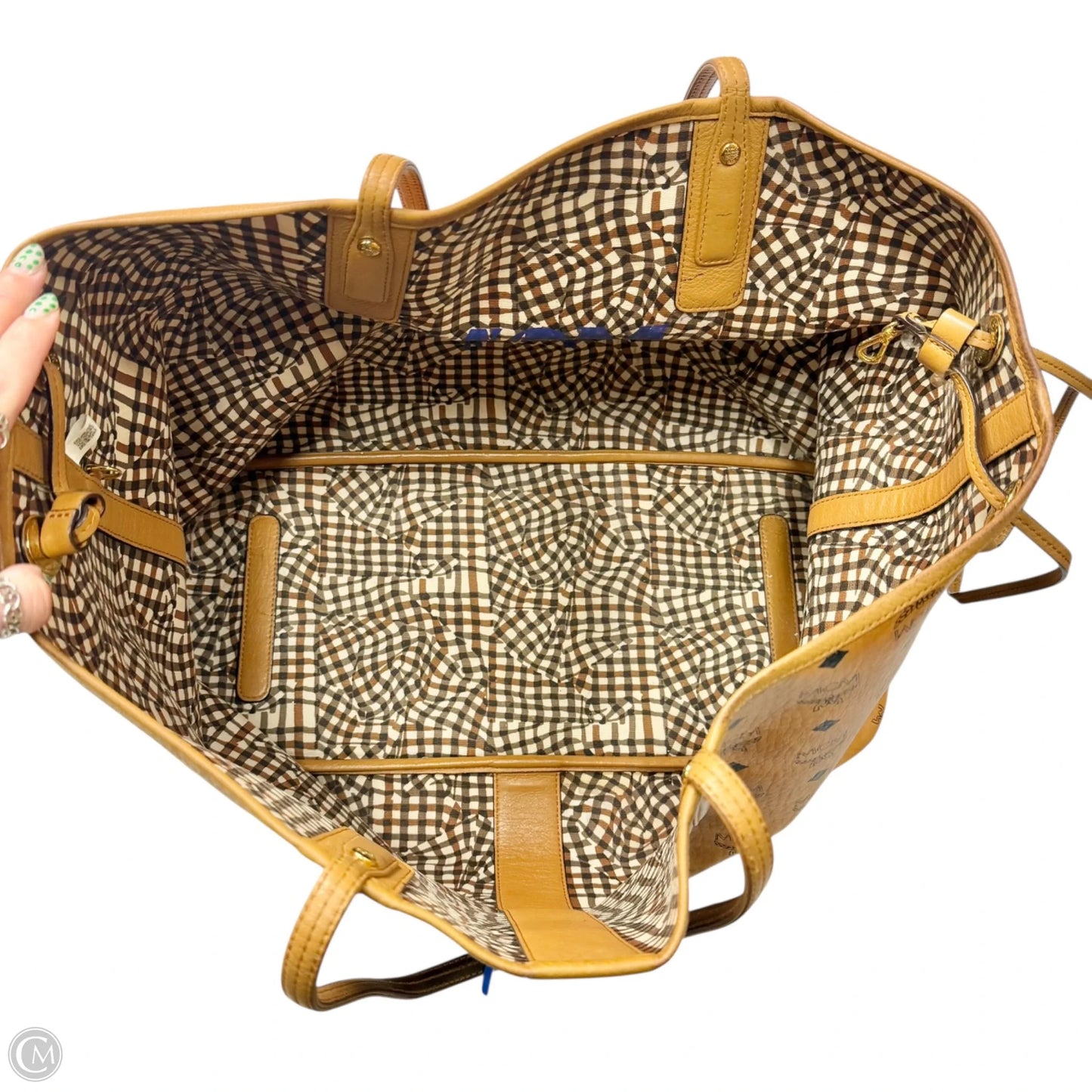 Tote Luxury Designer By Mcm, Size: Large