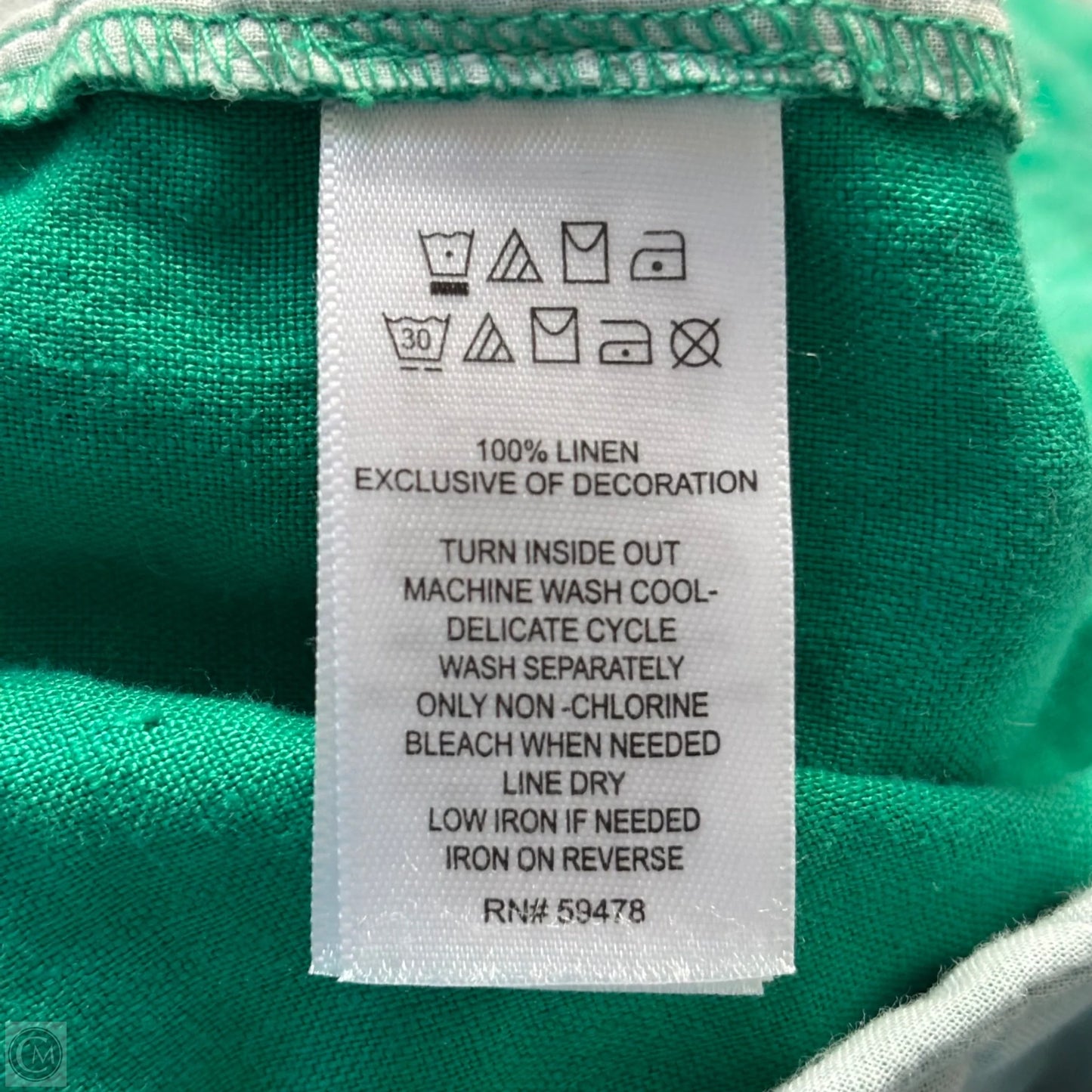 Shorts By C And C In Green & White, Size: L