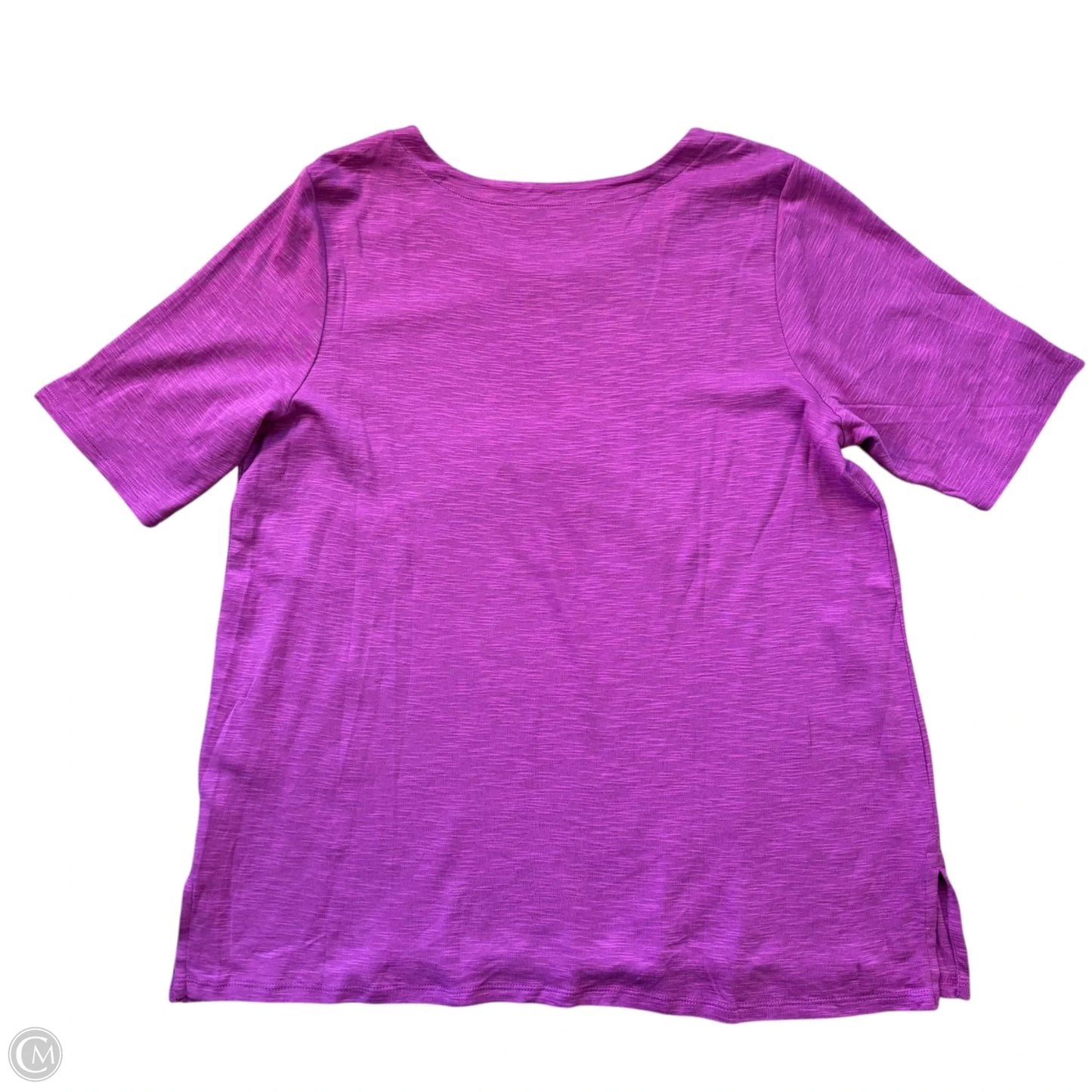 Top Short Sleeve Basic By J. Jill In Purple, Size: L