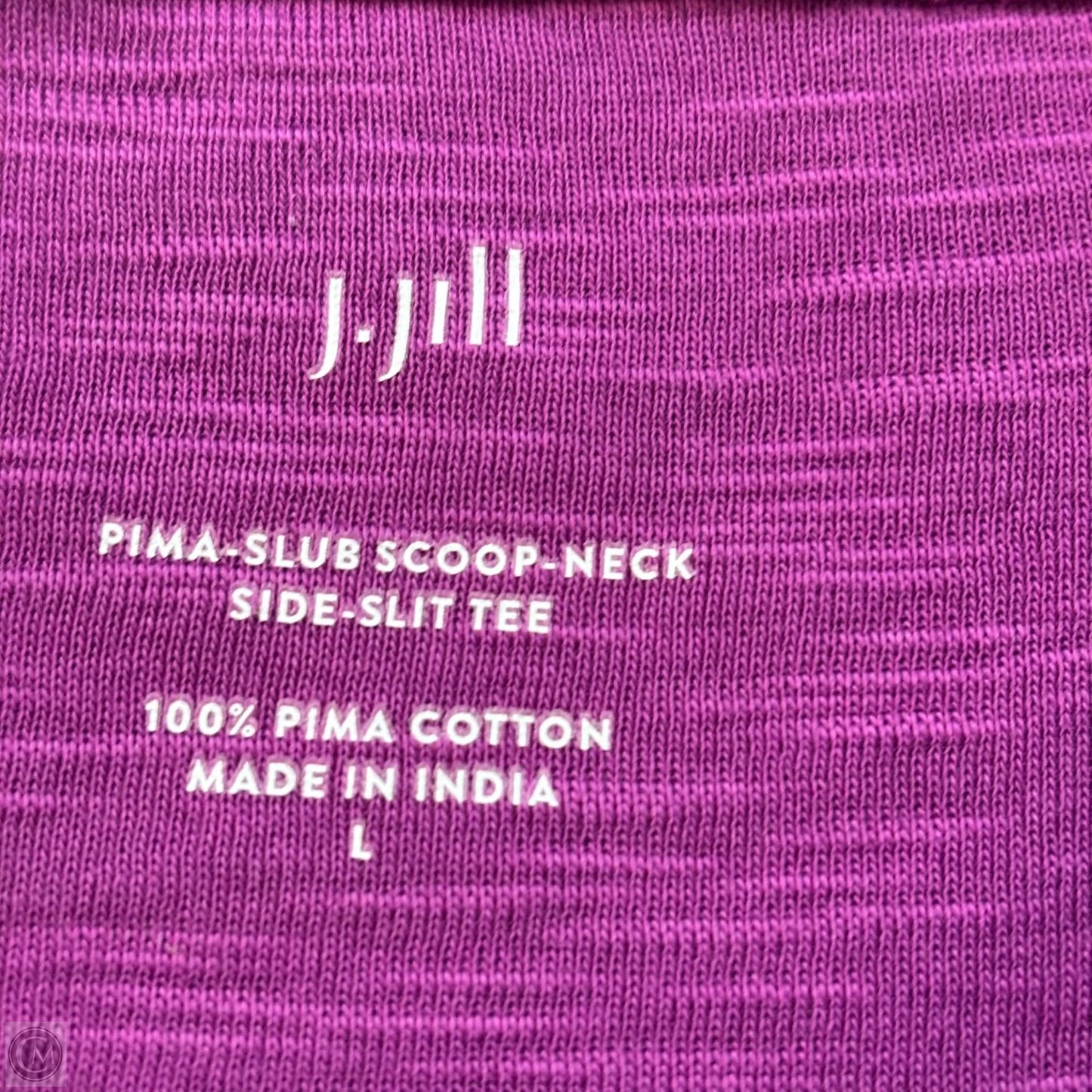 Top Short Sleeve Basic By J. Jill In Purple, Size: L