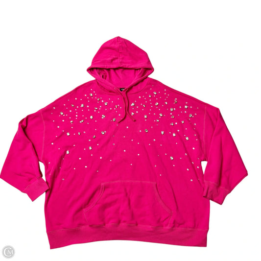 Sweatshirt Hoodie By Torrid In Pink, Size: 2x