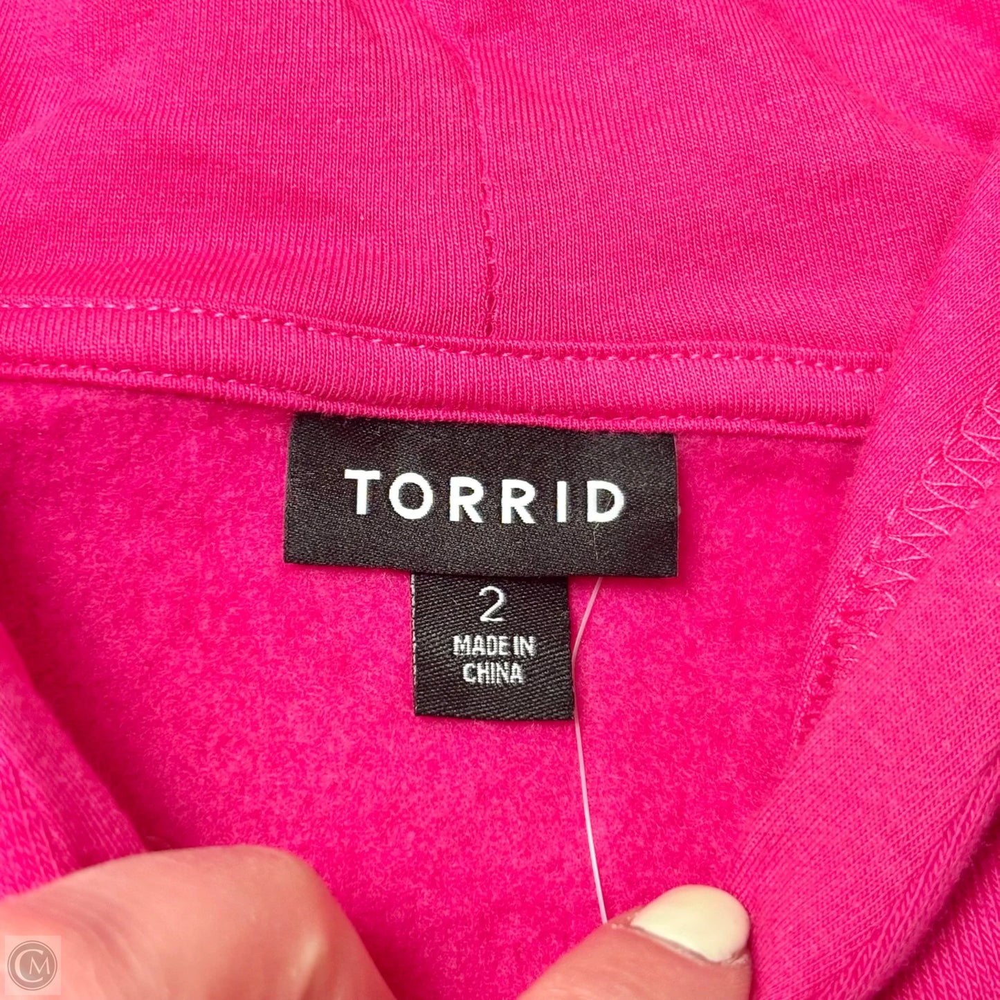 Sweatshirt Hoodie By Torrid In Pink, Size: 2x