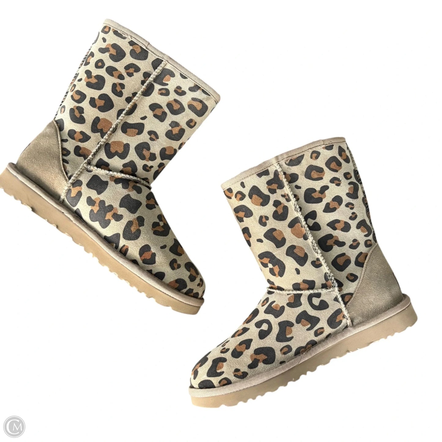 Boots Designer By Ugg In Black & Brown, Size: 8