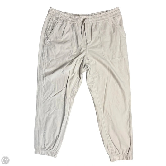 Athletic Pants By Athleta In Cream, Size: 1x