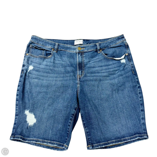 Shorts By Lane Bryant In Blue Denim, Size: 22