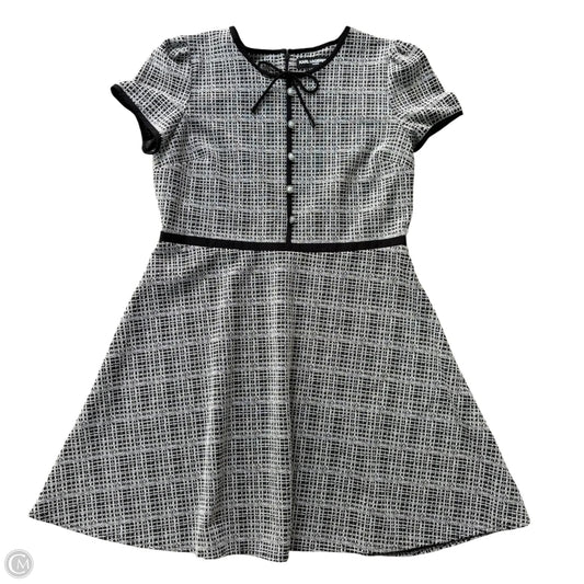 Dress Designer By Karl Lagerfeld In Black & White, Size: L