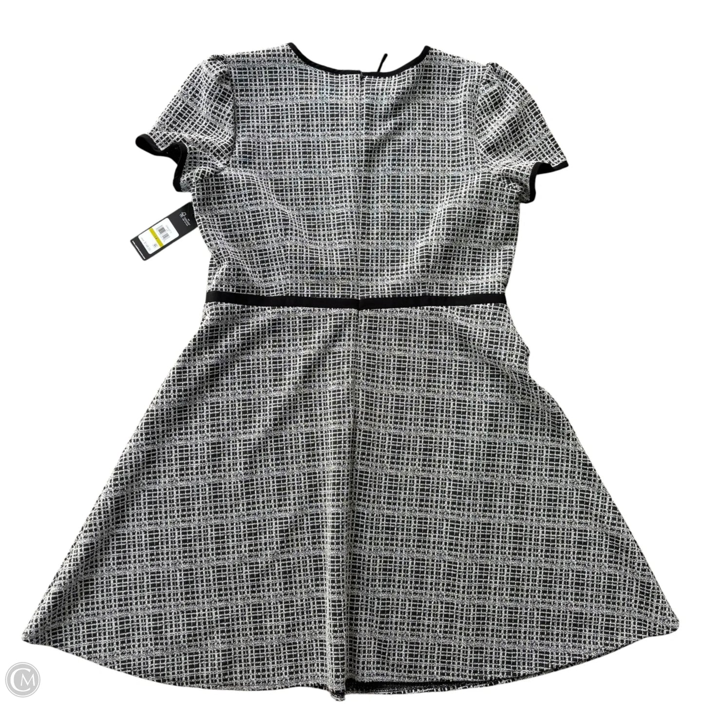 Dress Designer By Karl Lagerfeld In Black & White, Size: L