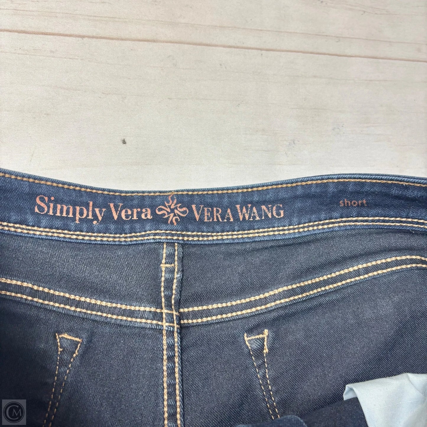 Shorts By Simply Vera In Blue Denim, Size: 12