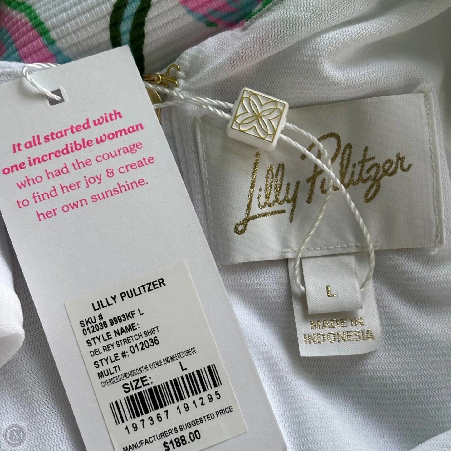 Dress Designer By Lilly Pulitzer In Floral Print, Size: L