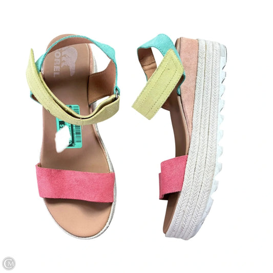 Sandals Heels Platform By Sorel In Multi-colored, Size: 9