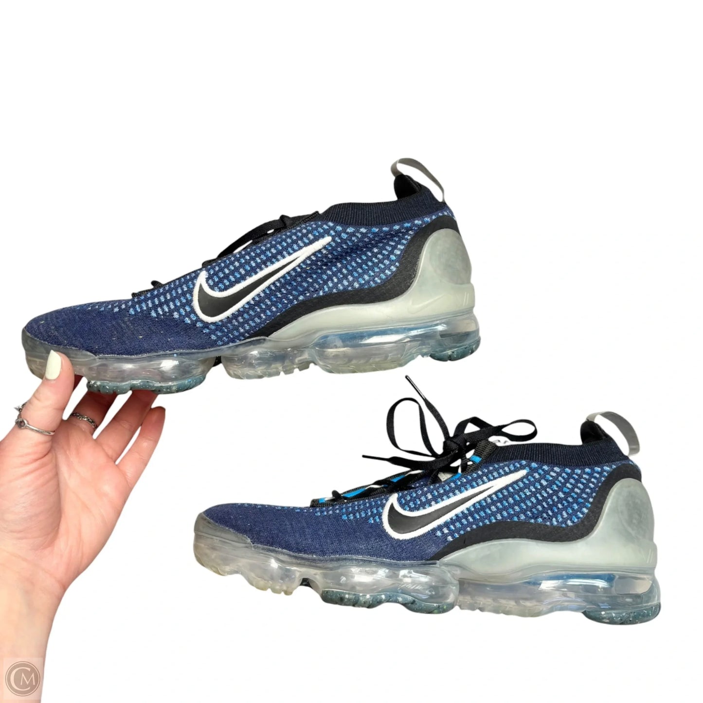 Shoes Athletic By Nike In Black & Blue, Size: 9