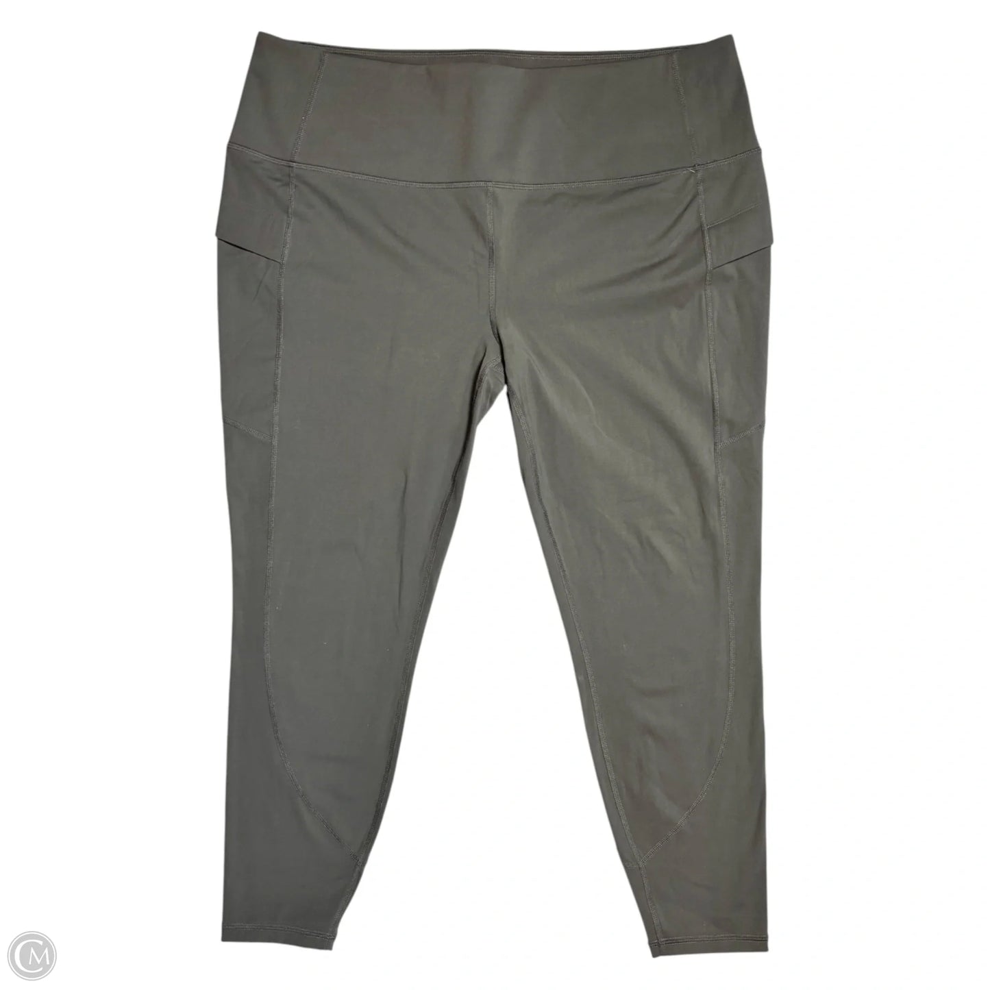 Athletic Capris By Eddie Bauer In Grey, Size: 2x