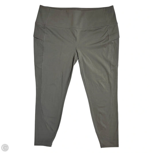 Athletic Capris By Eddie Bauer In Grey, Size: 2x