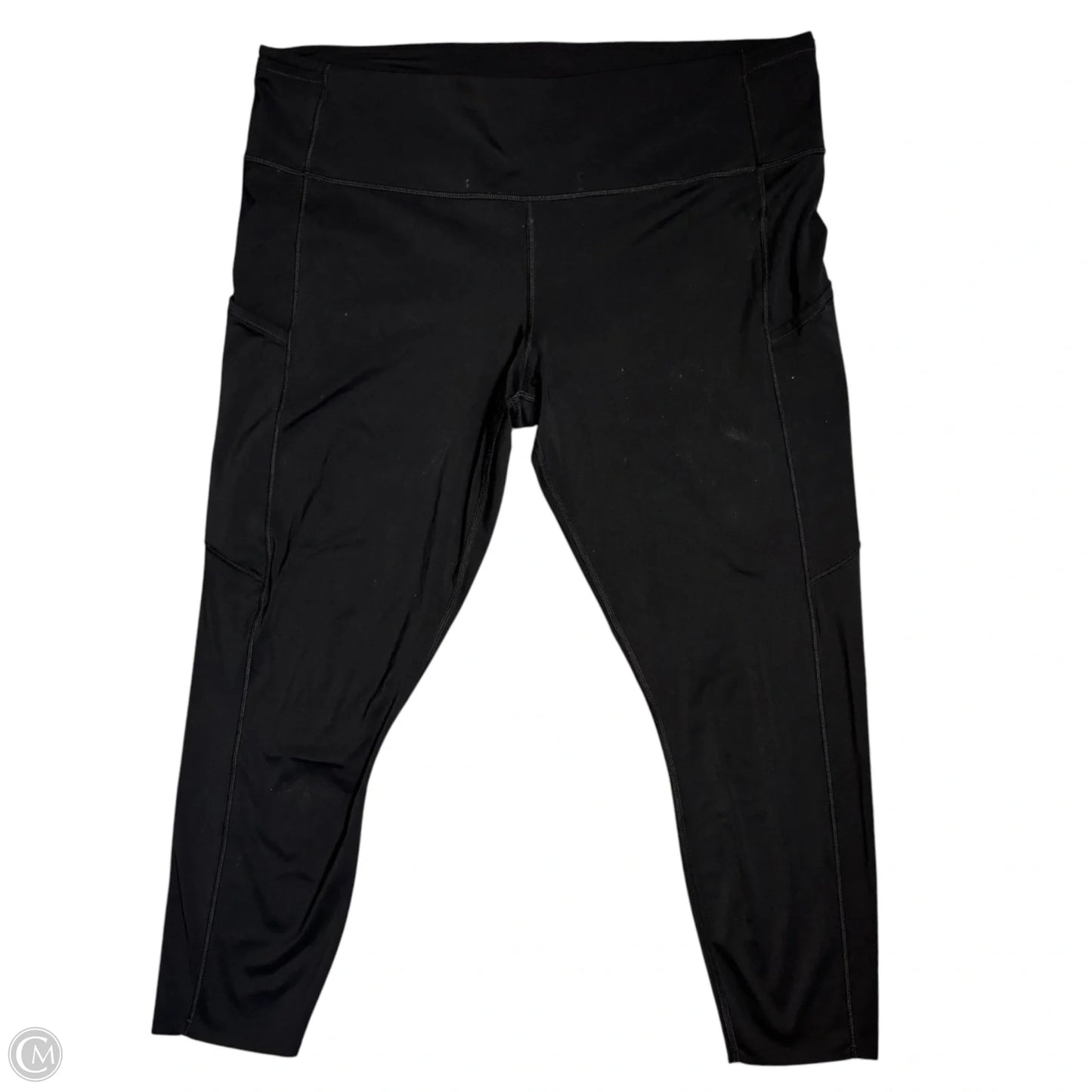 Athletic Leggings Capris By Lululemon In Black, Size: 1x