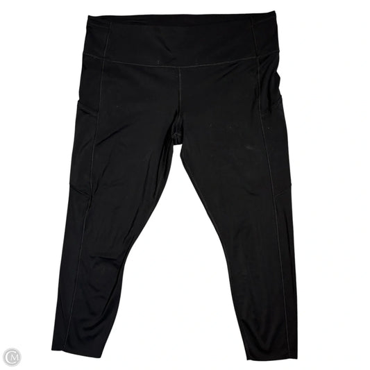 Athletic Leggings Capris By Lululemon In Black, Size: 1x