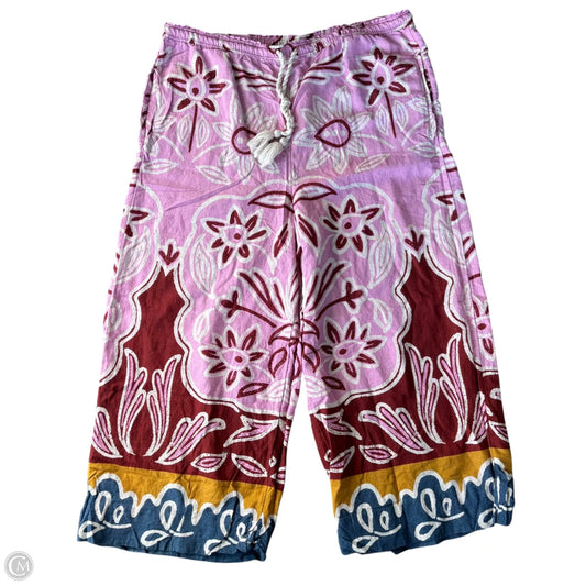 Pants Wide Leg By Celandine In Pink & Red, Size: L