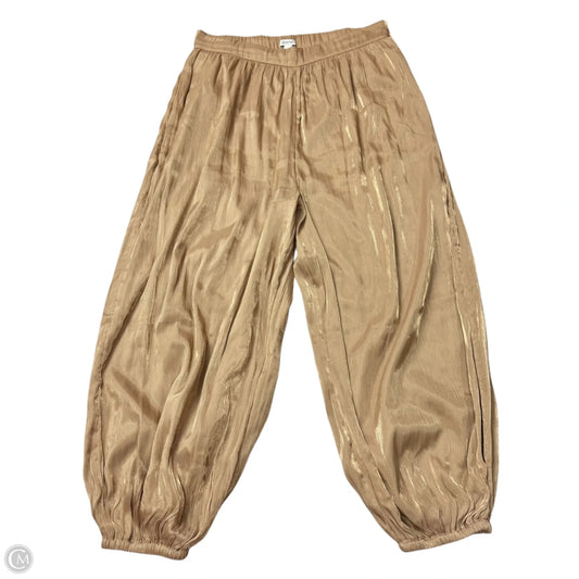 Pants Joggers By Maeve In Gold, Size: L