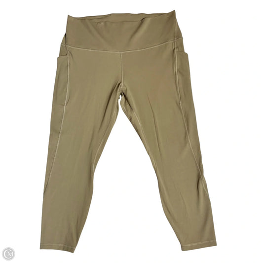 Athletic Leggings Capris By Lululemon In Green, Size: 1x