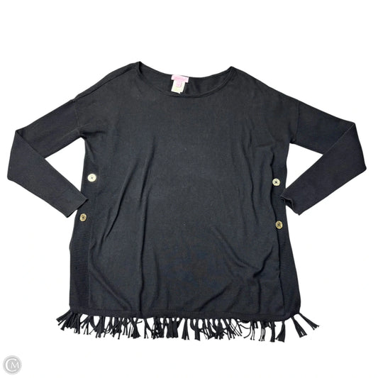 Top Long Sleeve Designer By Lilly Pulitzer In Grey, Size: S