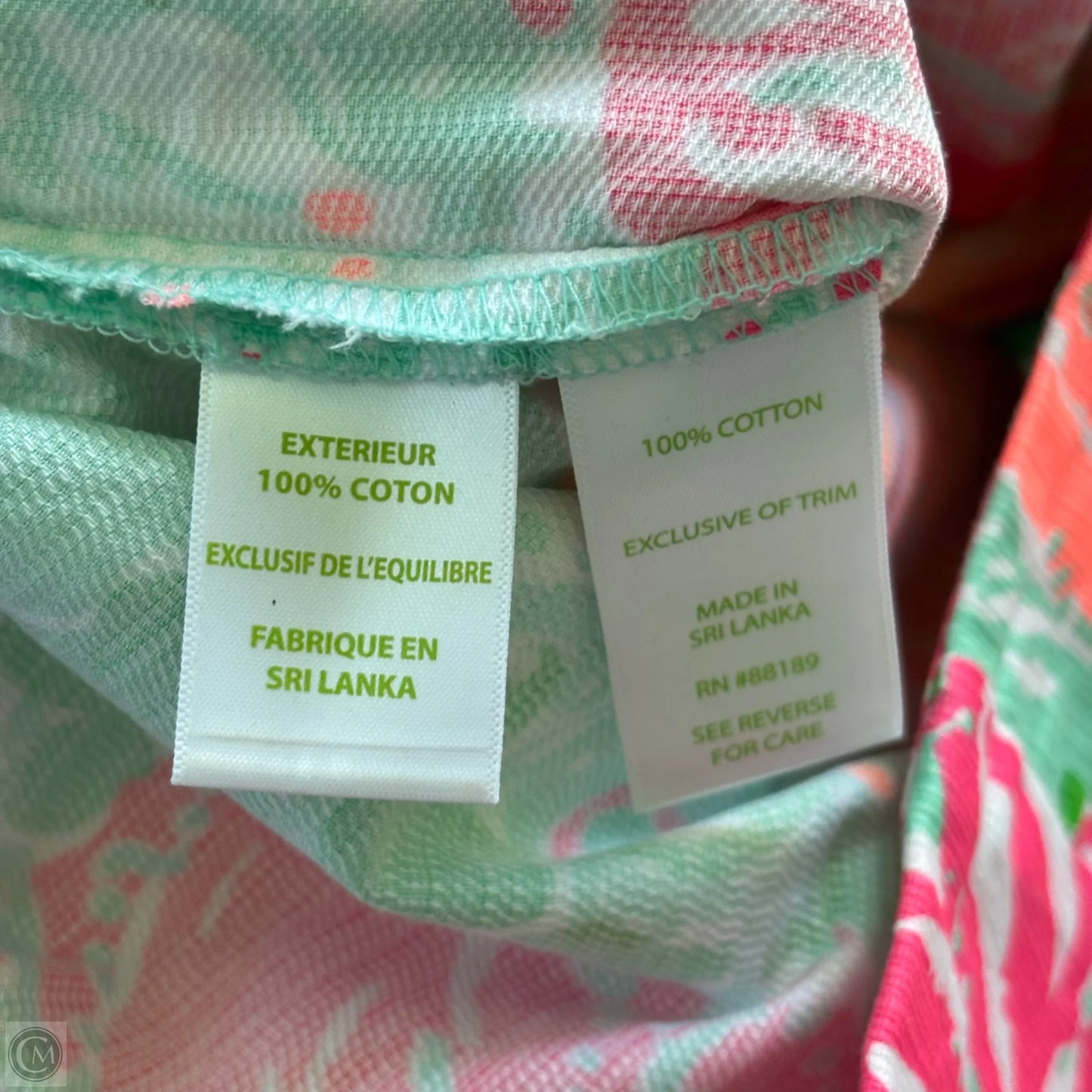 Skirt Designer By Lilly Pulitzer In Green & Pink, Size: 6