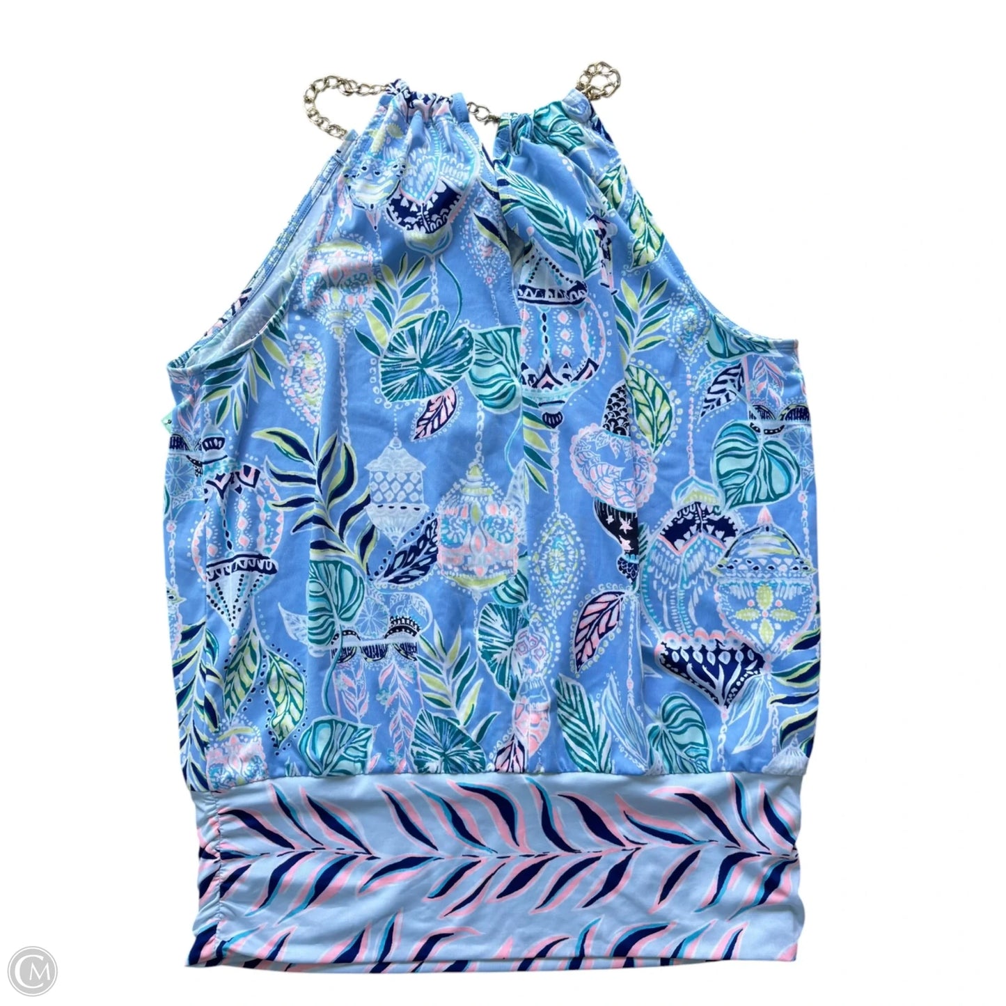 Top Sleeveless Designer By Lilly Pulitzer In Blue, Size: M
