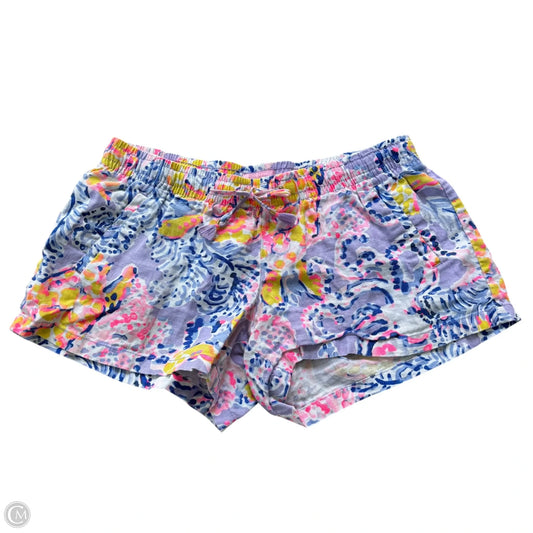 Shorts Designer By Lilly Pulitzer In Purple & Yellow, Size: M